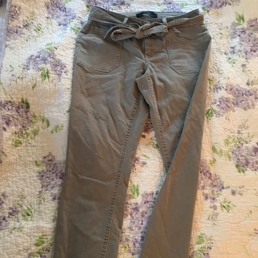 Olive Green Skinny Pants